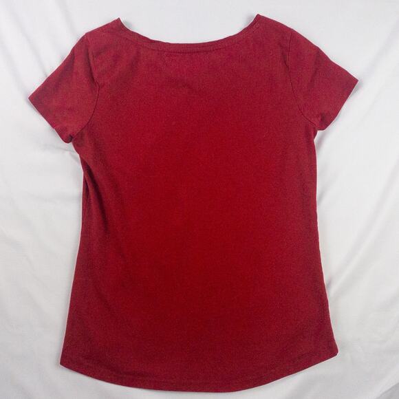 Tommy Hilfiger Red Graphic Short Sleeve Tee Shirt Womens Small - Picture 7 of 13